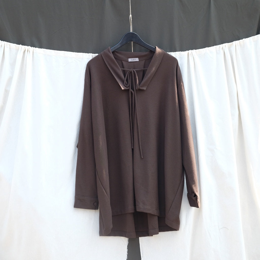 DAYCLOTH MARIGORUDO OVERSHIRT WITH TIE