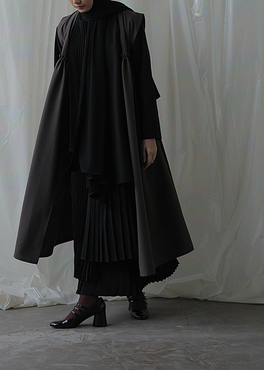 RASHAWL FREESIA LAYERED PLEATED SKIRT