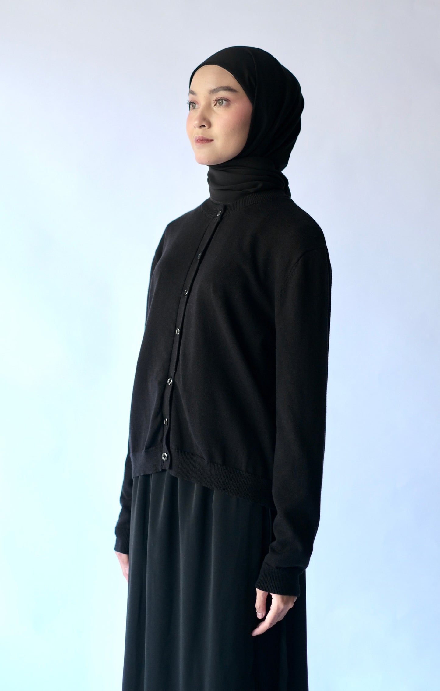 RASHAWL ROUND KNIT CARDIGAN