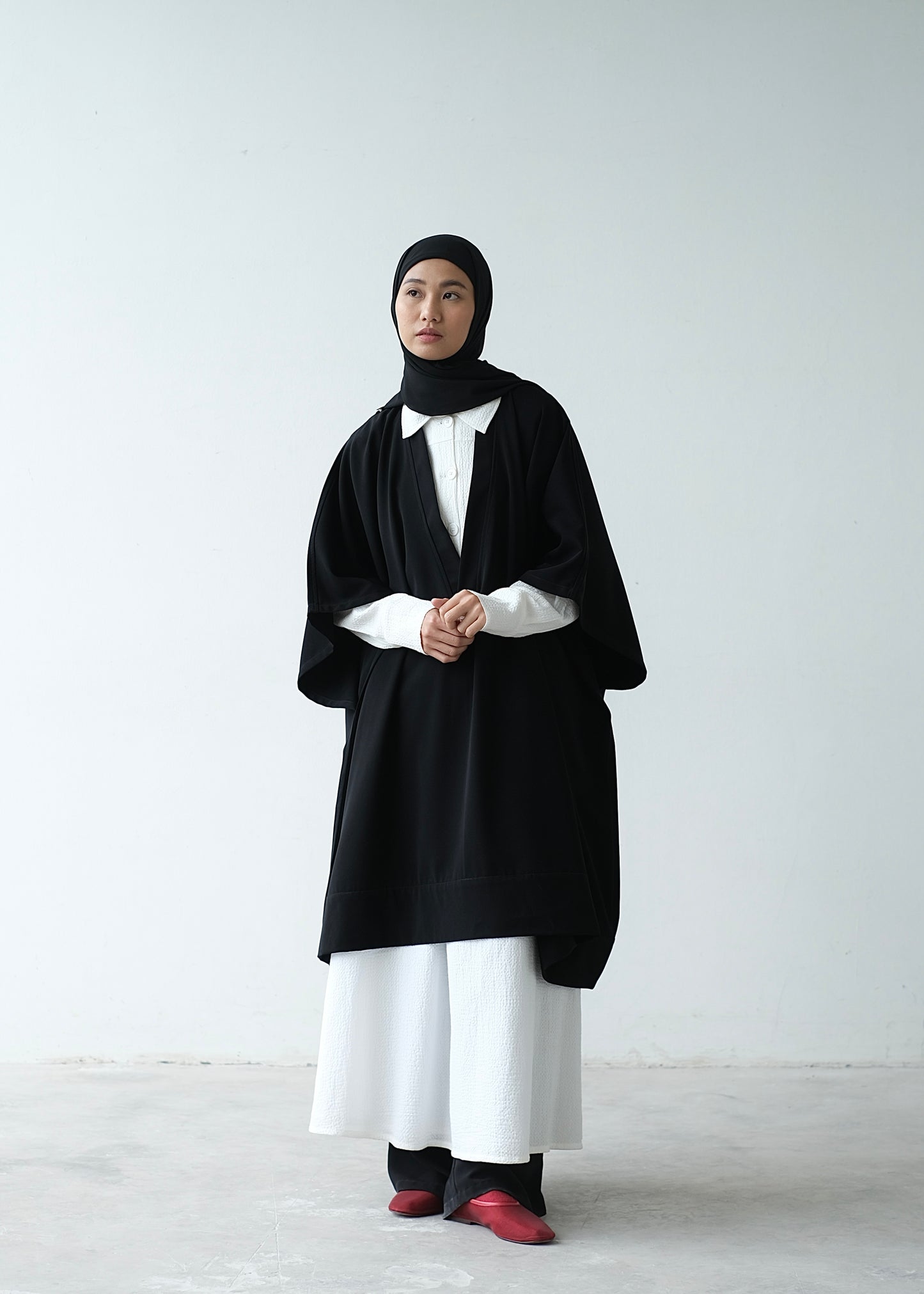 RASHAWL CARNATION OVERSIZE UTILITY LONG VEST