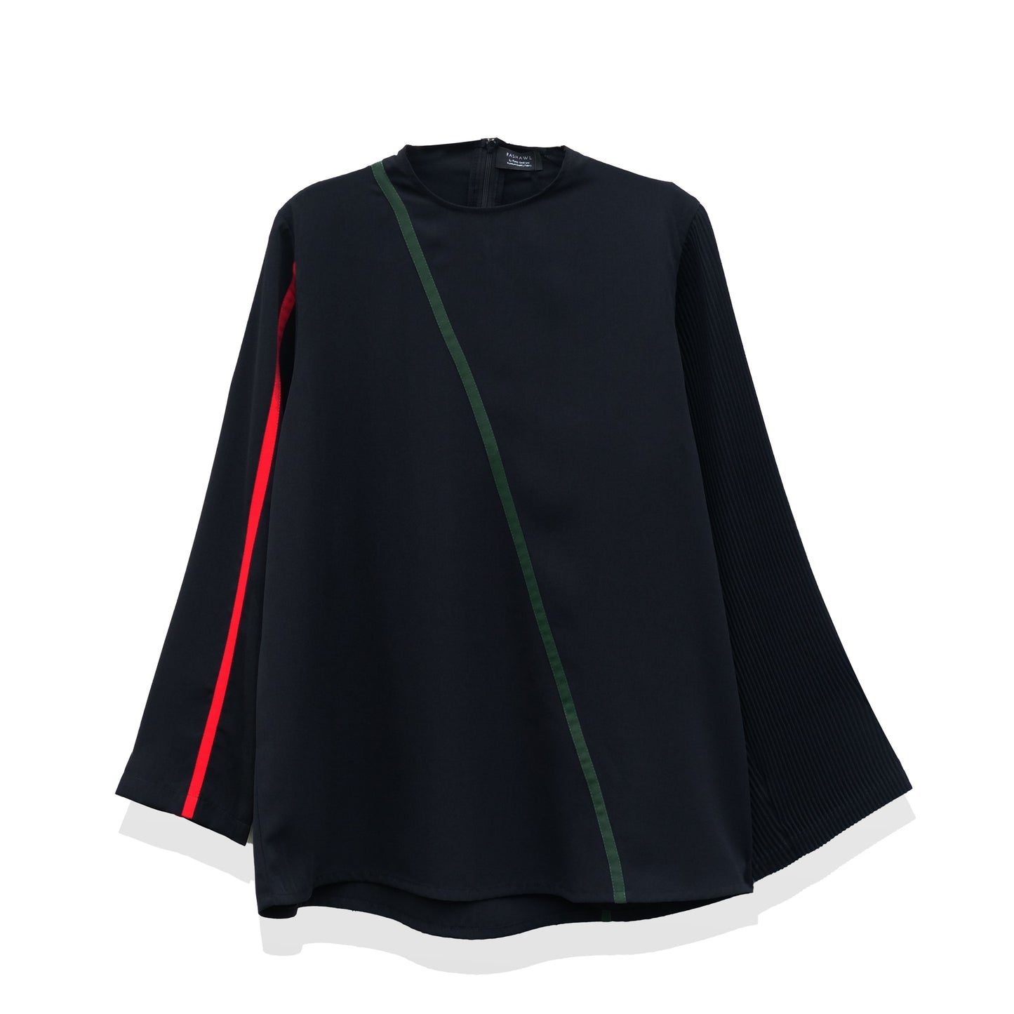 RASHAWL LEVY PLEATED PATCH BLOUSE