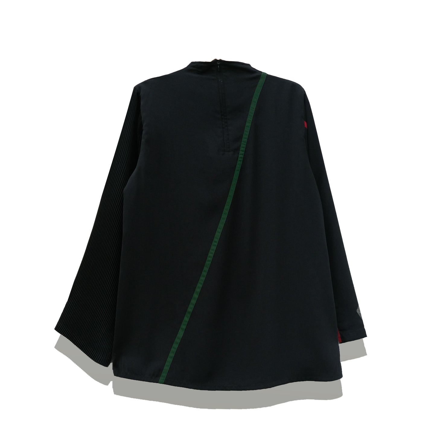 RASHAWL LEVY PLEATED PATCH BLOUSE