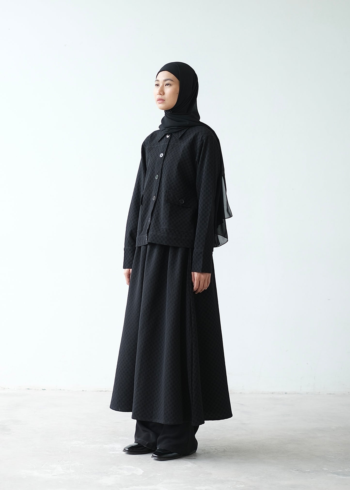 RASHAWL ASAGAO FRONT POCKET SHIRT
