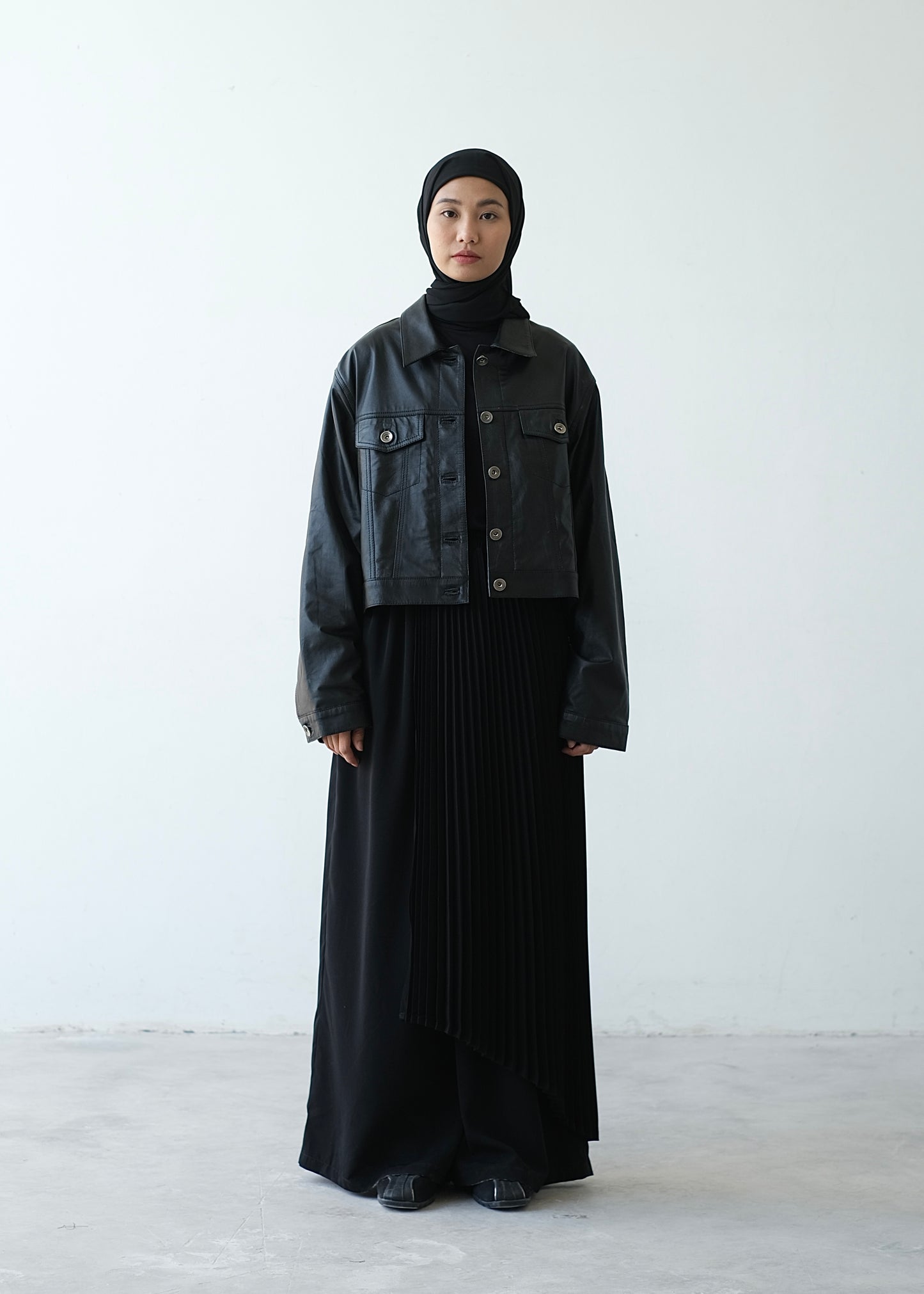 RASHAWL CHRYSANT LEATHER JACKET