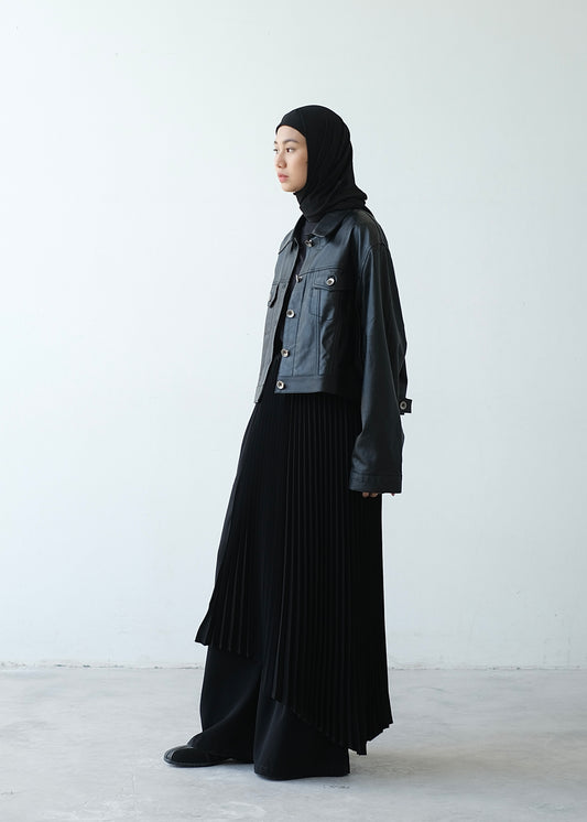 RASHAWL CHRYSANT LEATHER JACKET