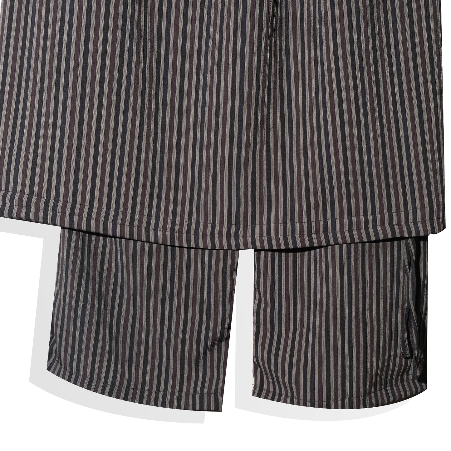 RASHAWL WORM STRIPES WRAP PANTS