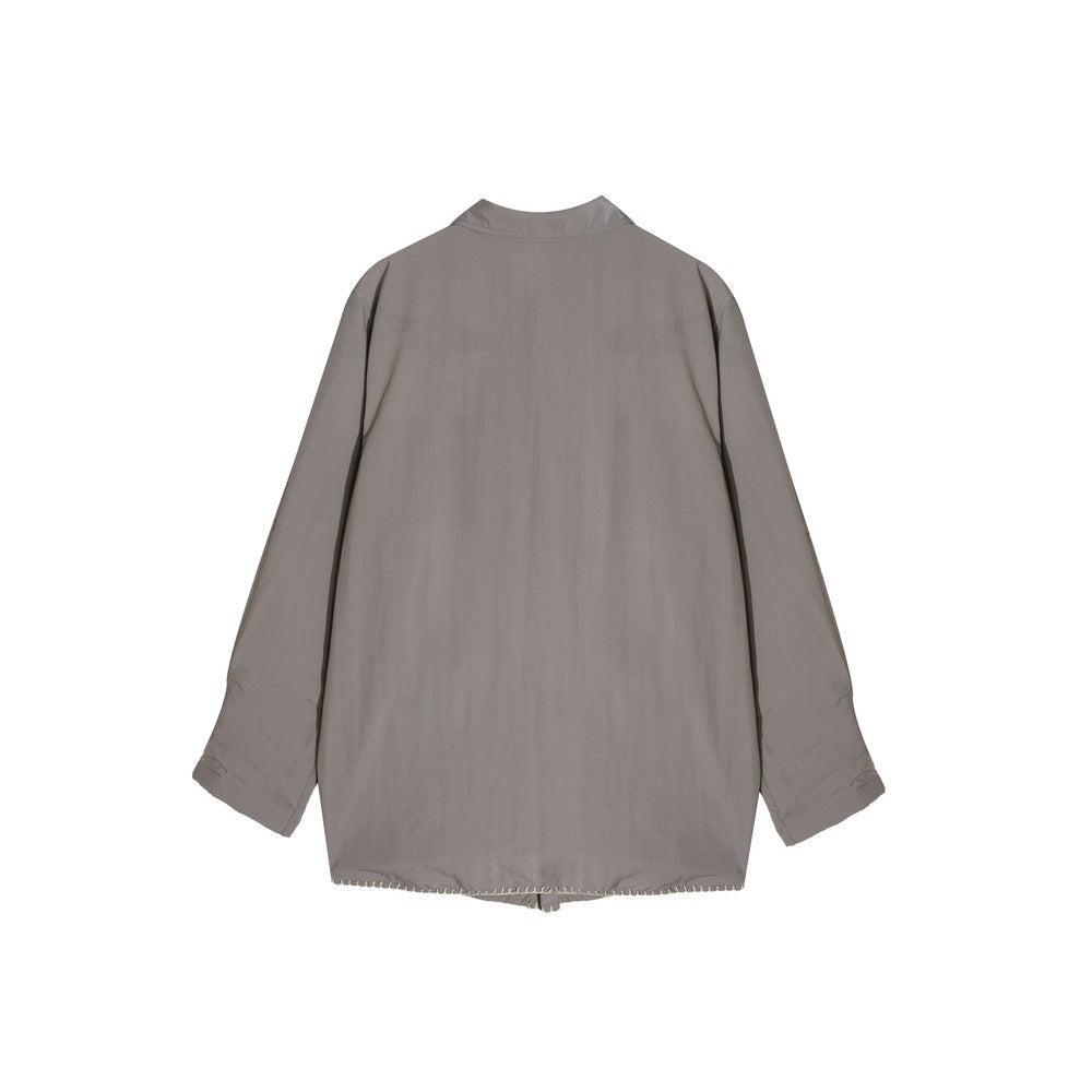 DAYCLOTH ARCOPORA BLANKET STITCH SHIRT GREY