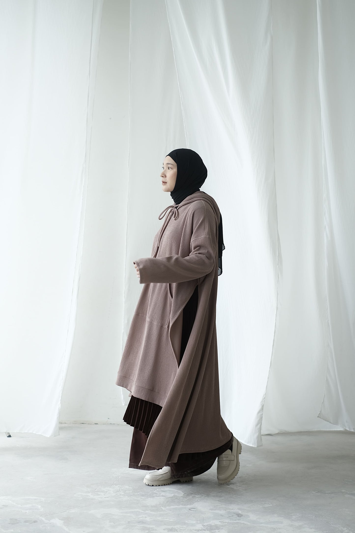 RASHAWL PLAIN RUMOI LONG SWEATSHIRT