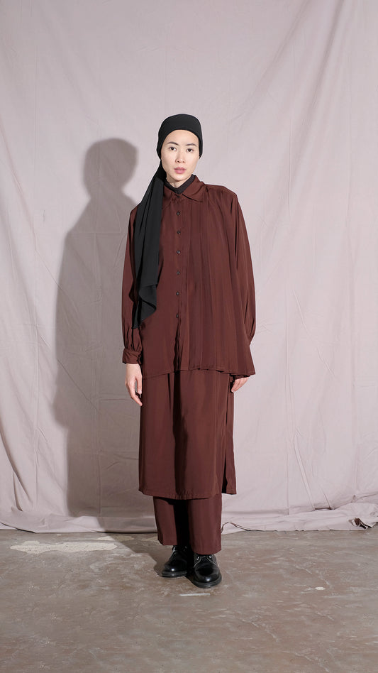 RASHAWL SIERRE WRAP WIDE LEG TROUSERS