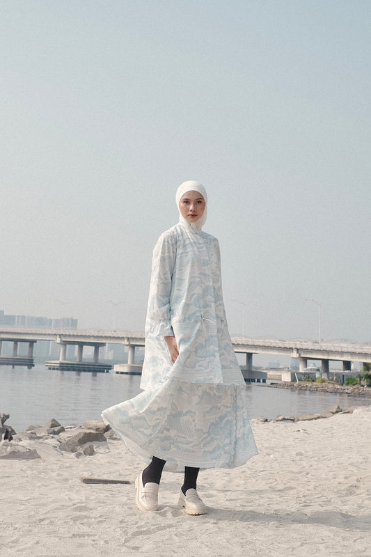 DAYCLOTH SKY SCALLOP SKIRT