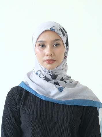 RASHAWL SCARF MENKAURE WHIMSICAL WHITE