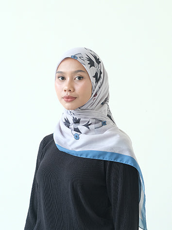 RASHAWL SCARF MENKAURE WHIMSICAL WHITE