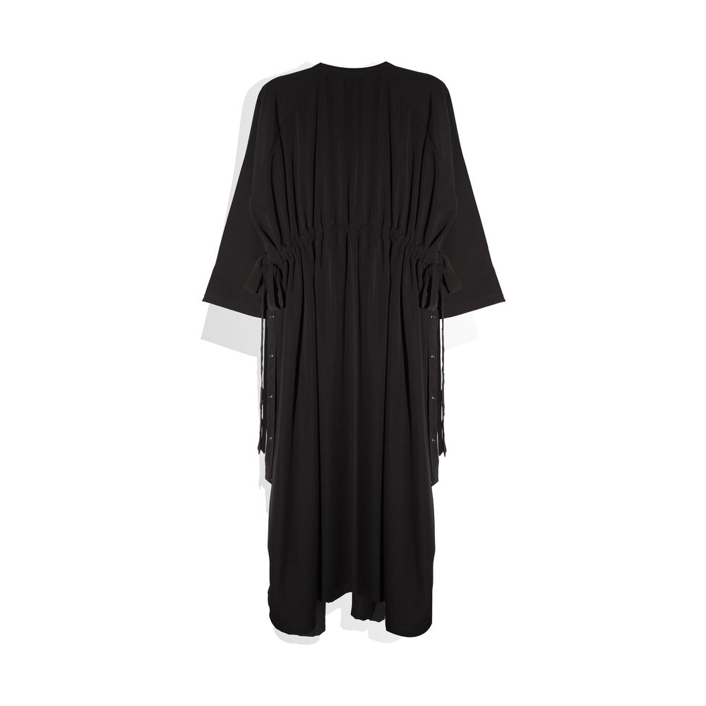 RASHAWL LILAC DRAWSTRING UTILITY ABAYA