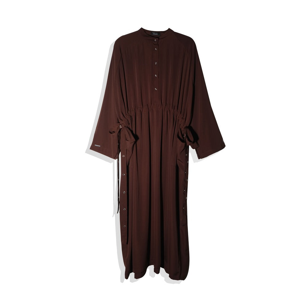 RASHAWL LILAC DRAWSTRING UTILITY ABAYA