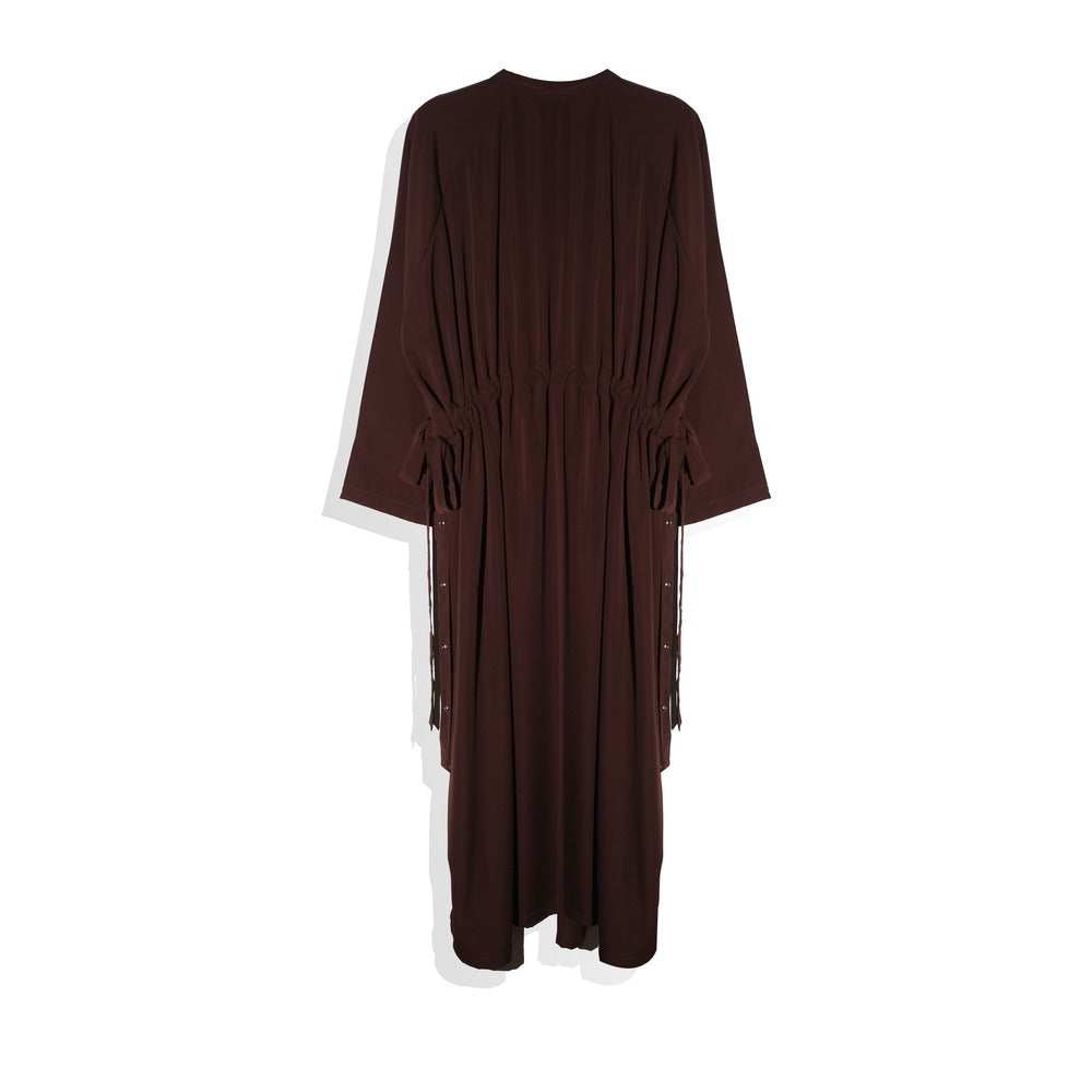 RASHAWL LILAC DRAWSTRING UTILITY ABAYA