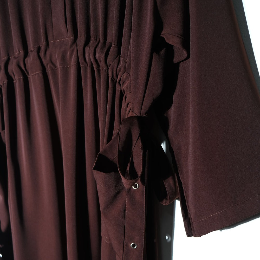 RASHAWL LILAC DRAWSTRING UTILITY ABAYA