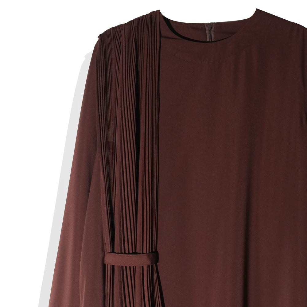 RASHAWL PRIMROSE ASSYMETRIC PLEATS BLOUSE