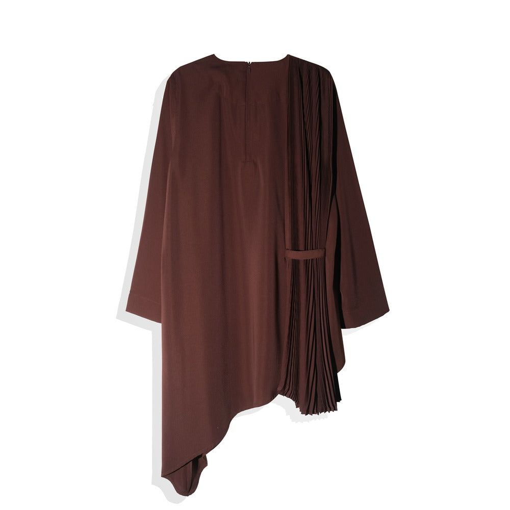 RASHAWL PRIMROSE ASSYMETRIC PLEATS BLOUSE