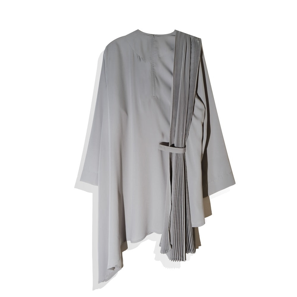 RASHAWL PRIMROSE ASSYMETRIC PLEATS BLOUSE