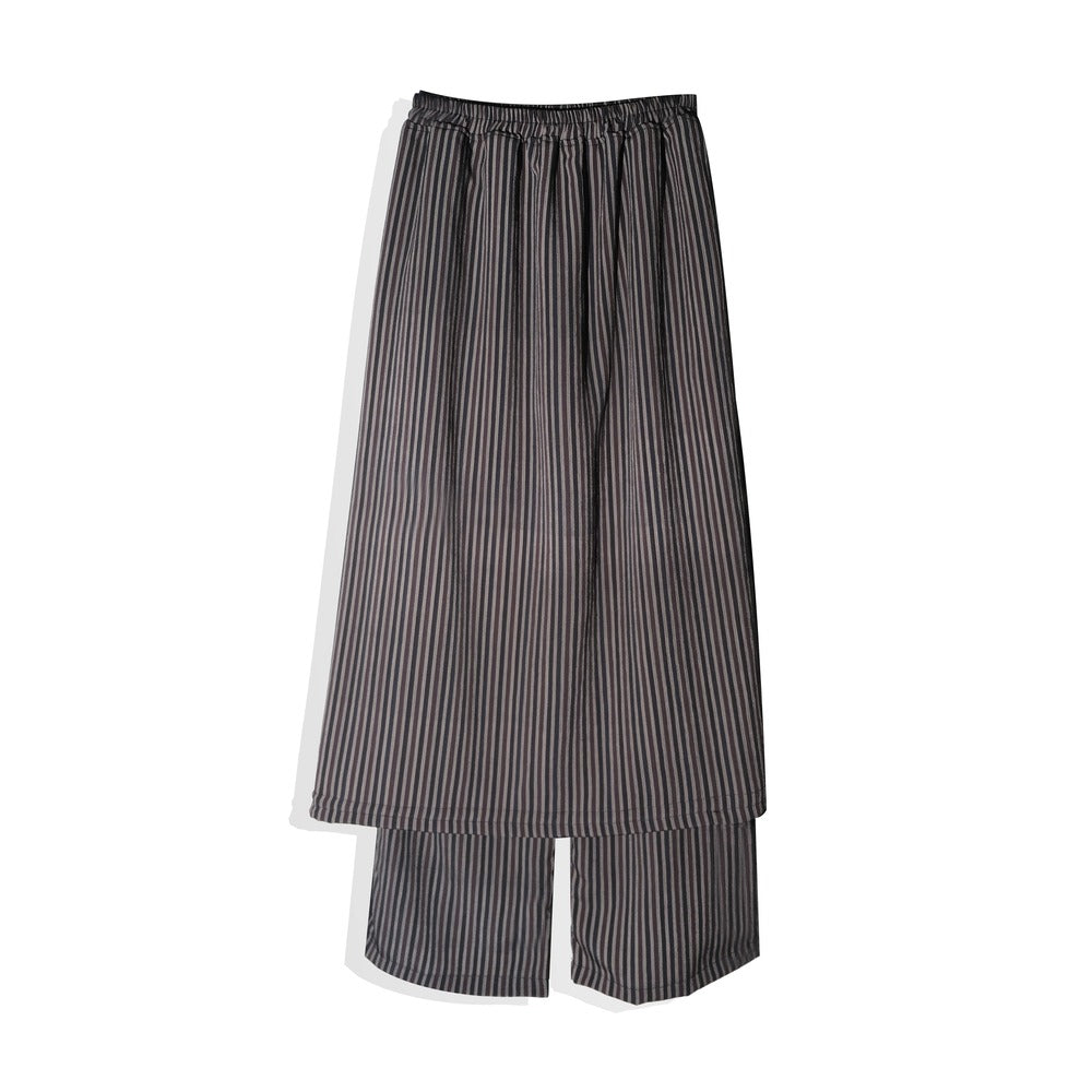 RASHAWL WORM STRIPES WRAP PANTS