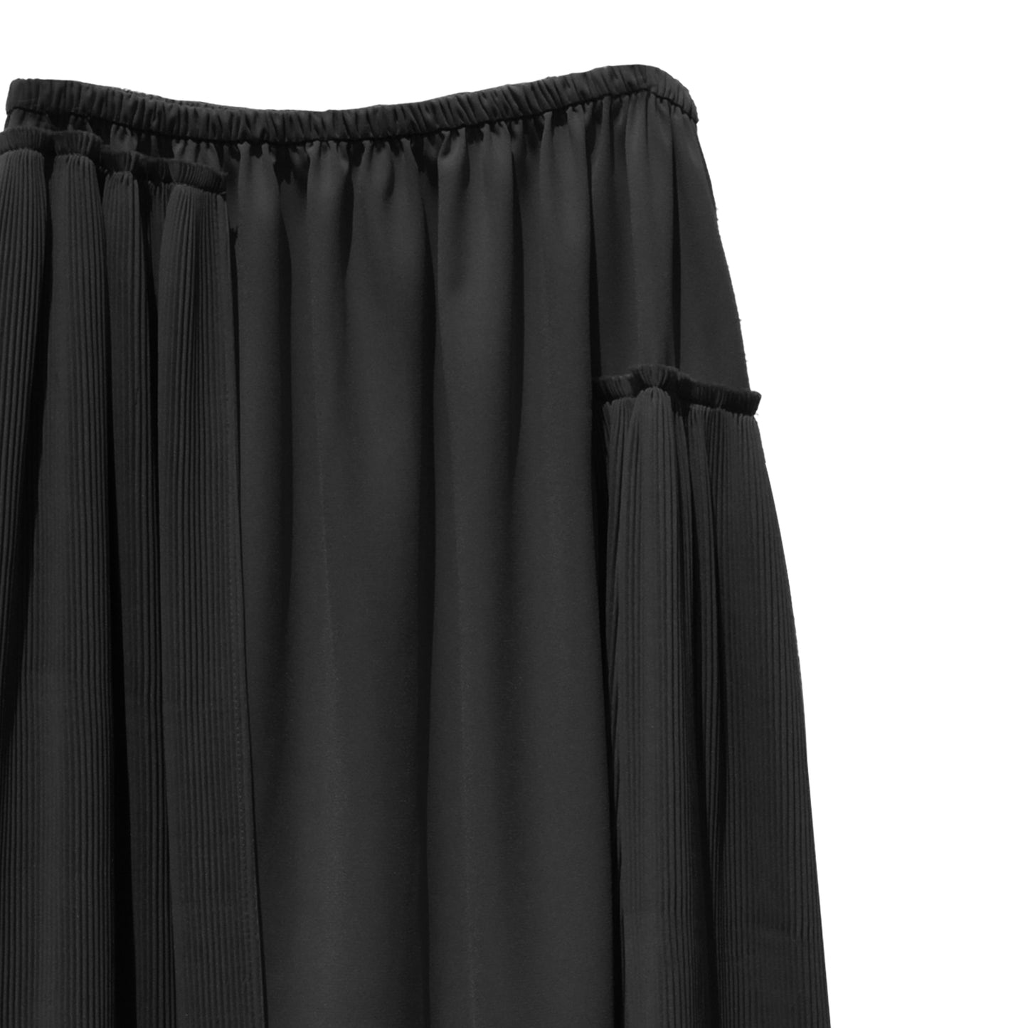 RASHAWL ASAGO PLEATED LAYERED SKIRT