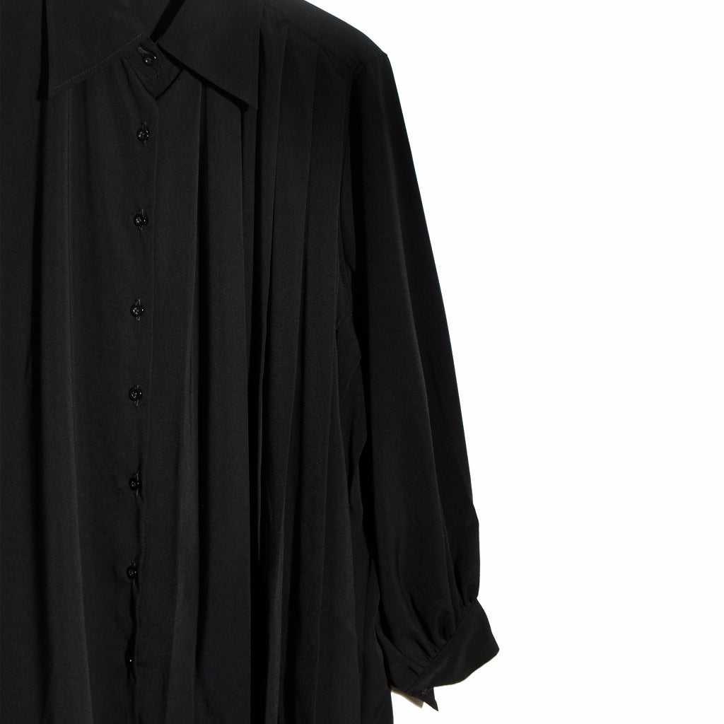 RASHAWL LAUSANNE OVERSIZED PLEATED SHIRT