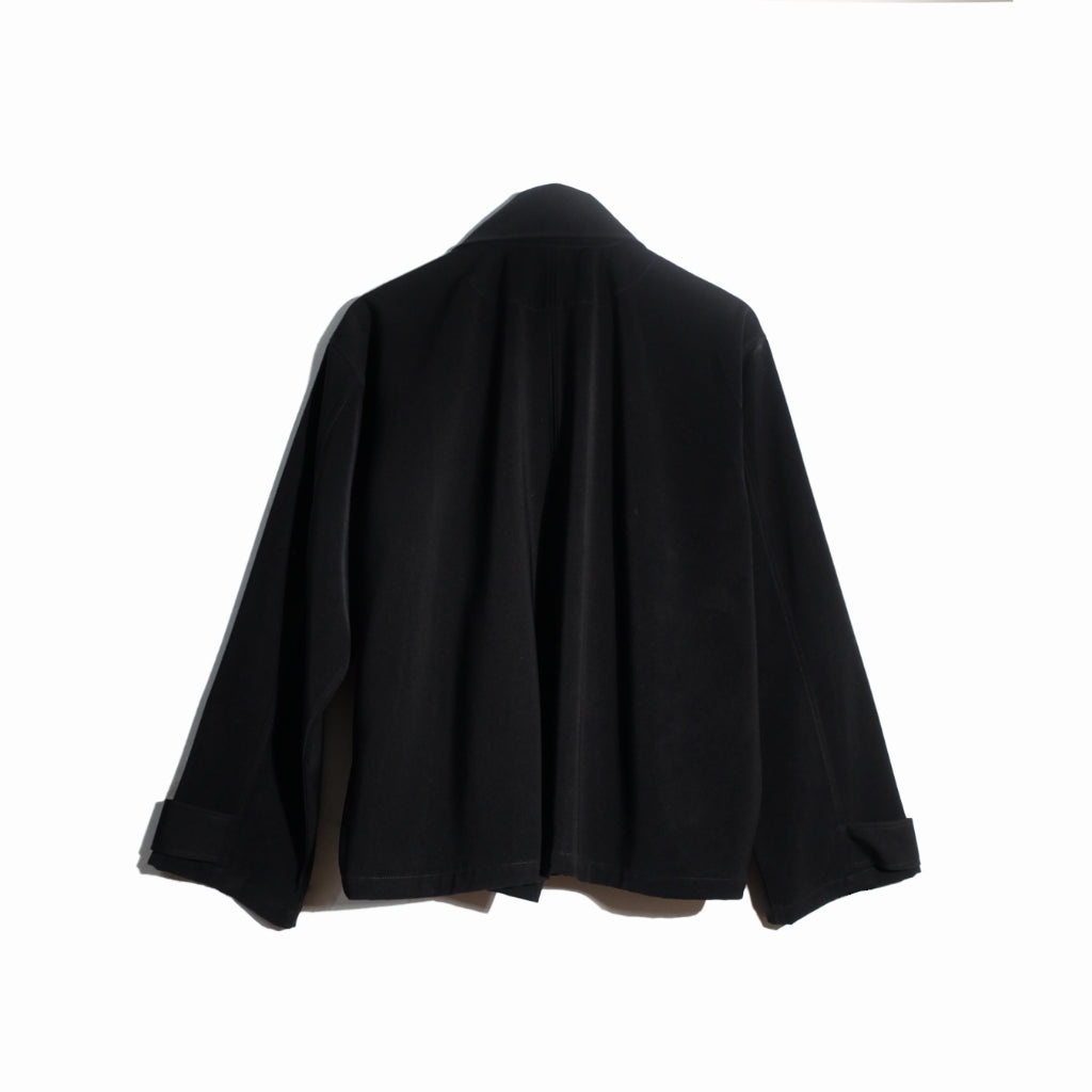 RASHAWL NERINE OVERSIZE BIKER JACKET BLACK