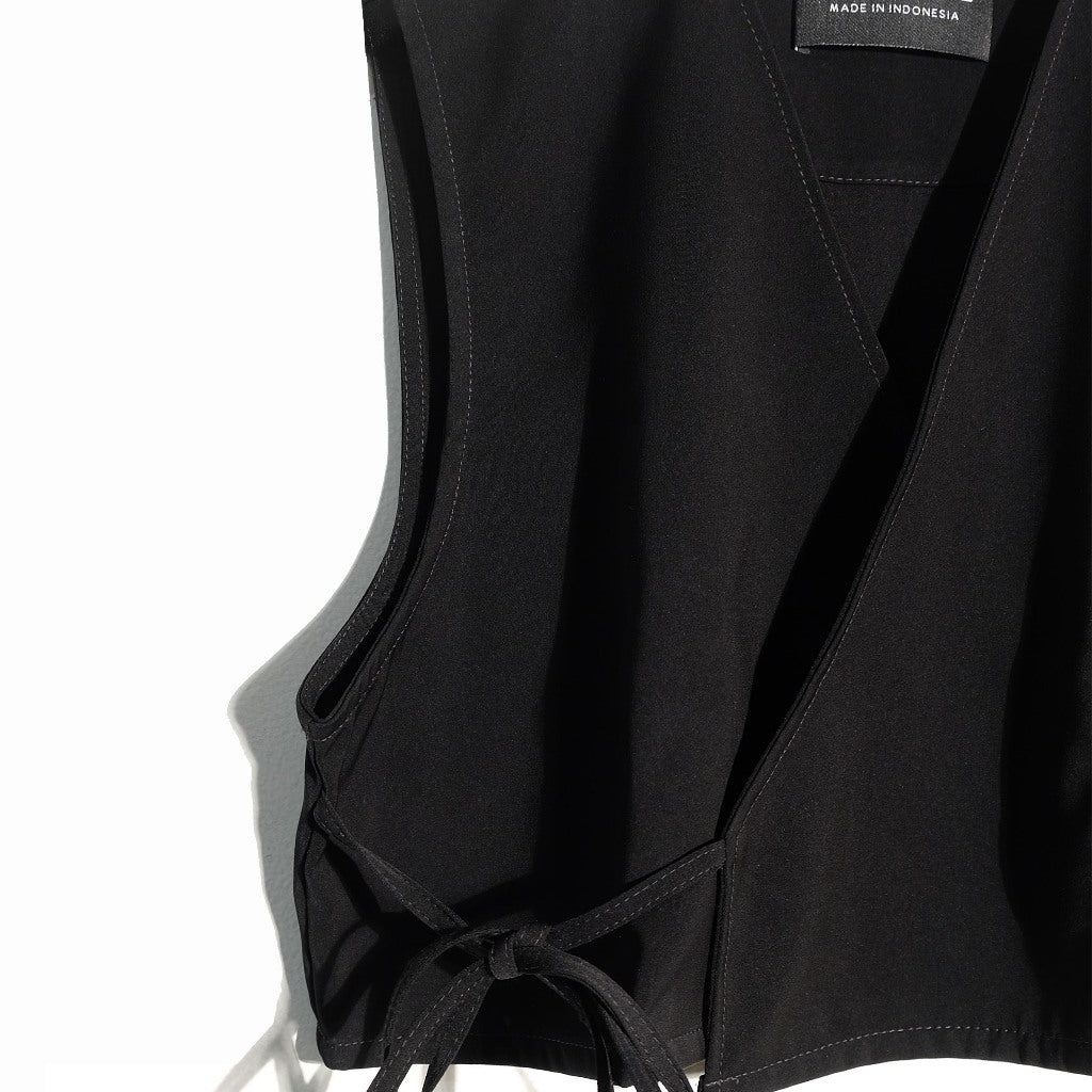 RASHAWL SPIEZ UTILITY VEST BLACK