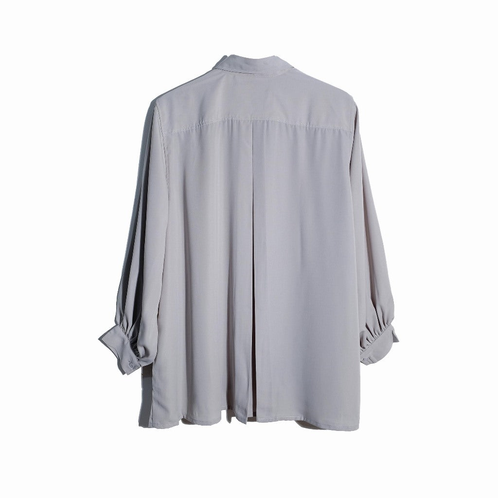 RASHAWL LAUSANNE OVERSIZED PLEATED SHIRT