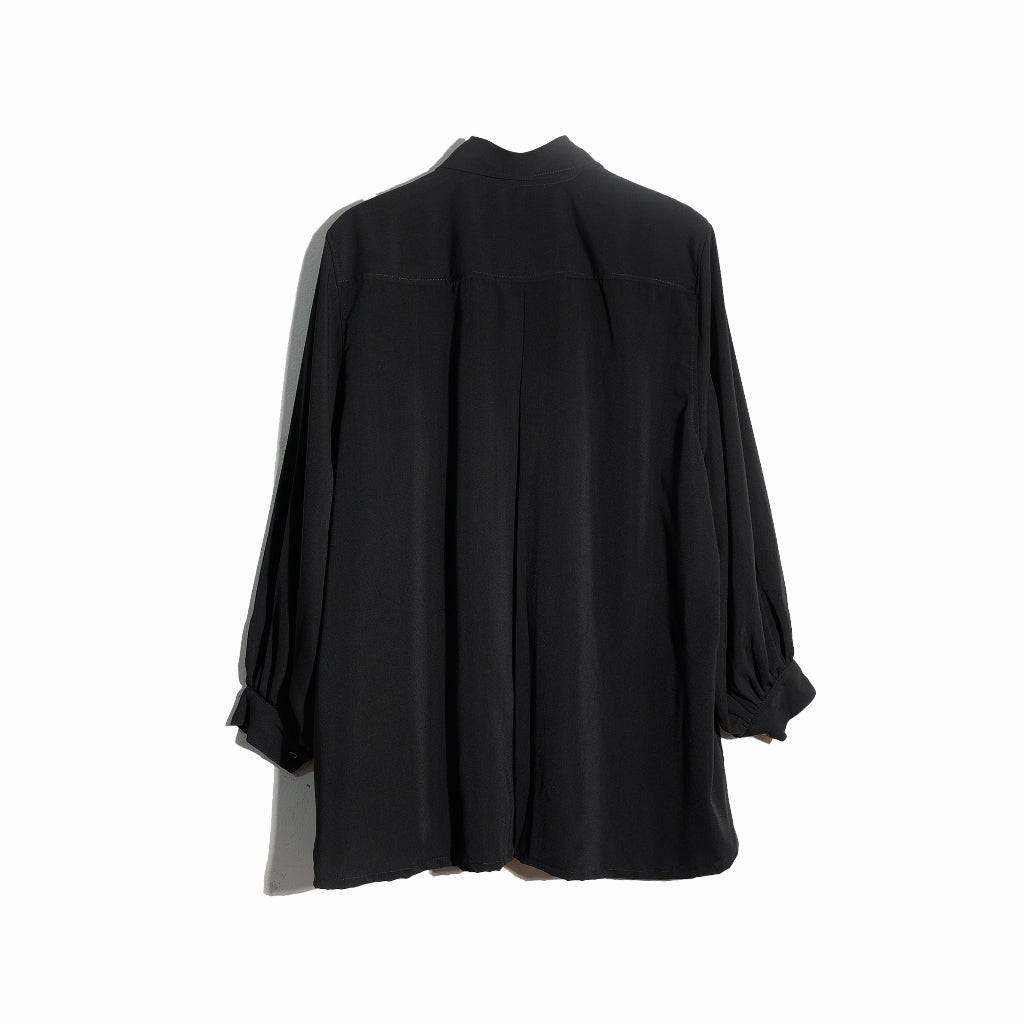 RASHAWL LAUSANNE OVERSIZED PLEATED SHIRT