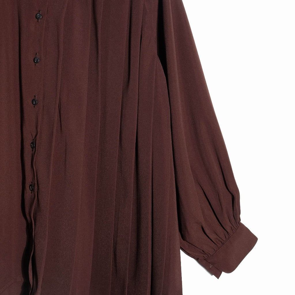 RASHAWL LAUSANNE OVERSIZED PLEATED SHIRT