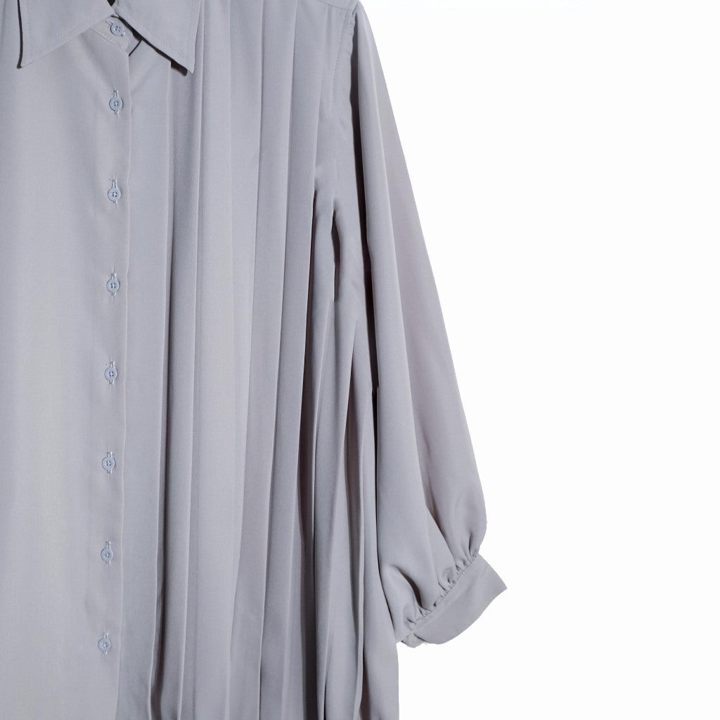 RASHAWL LAUSANNE OVERSIZED PLEATED SHIRT