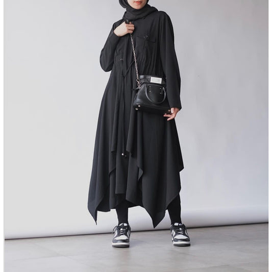 RASHAWL ABUMA LAYERED POCKET DRESS