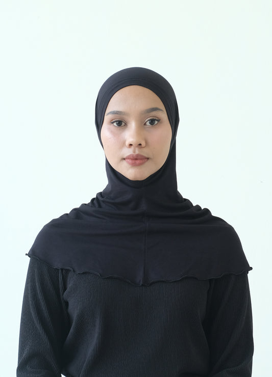 RASHAWL INNER HIJAB NO TALI BLACK