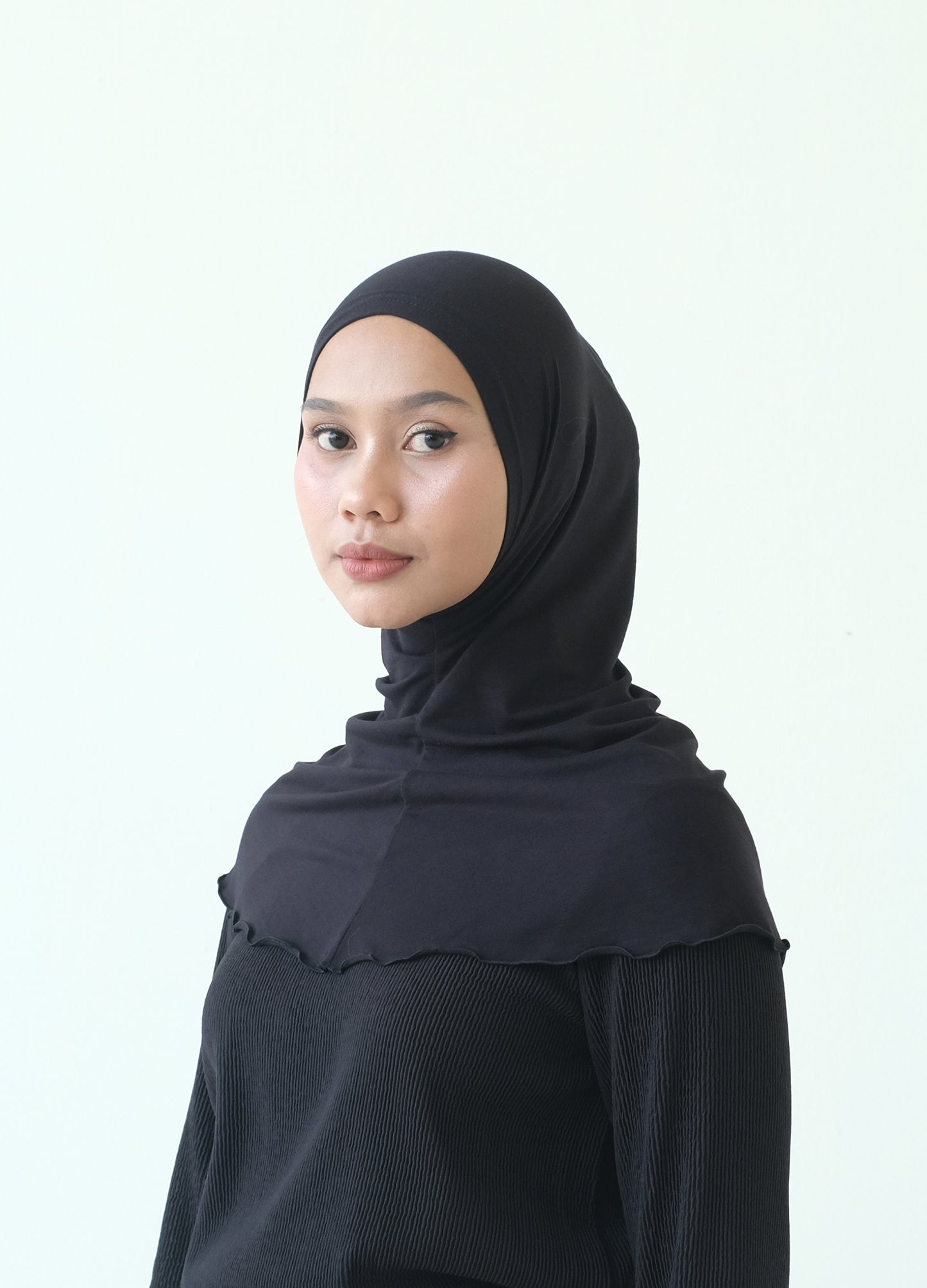 RASHAWL INNER HIJAB NO TALI BLACK