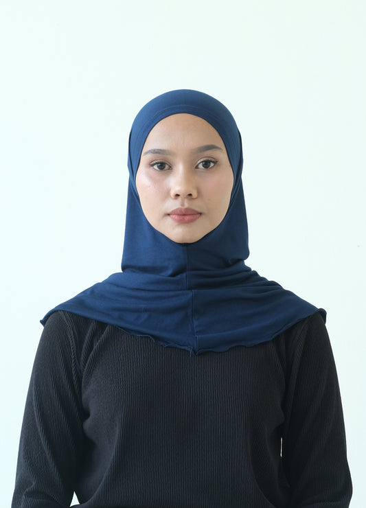 RASHAWL INNER HIJAB NO TALI NAVY