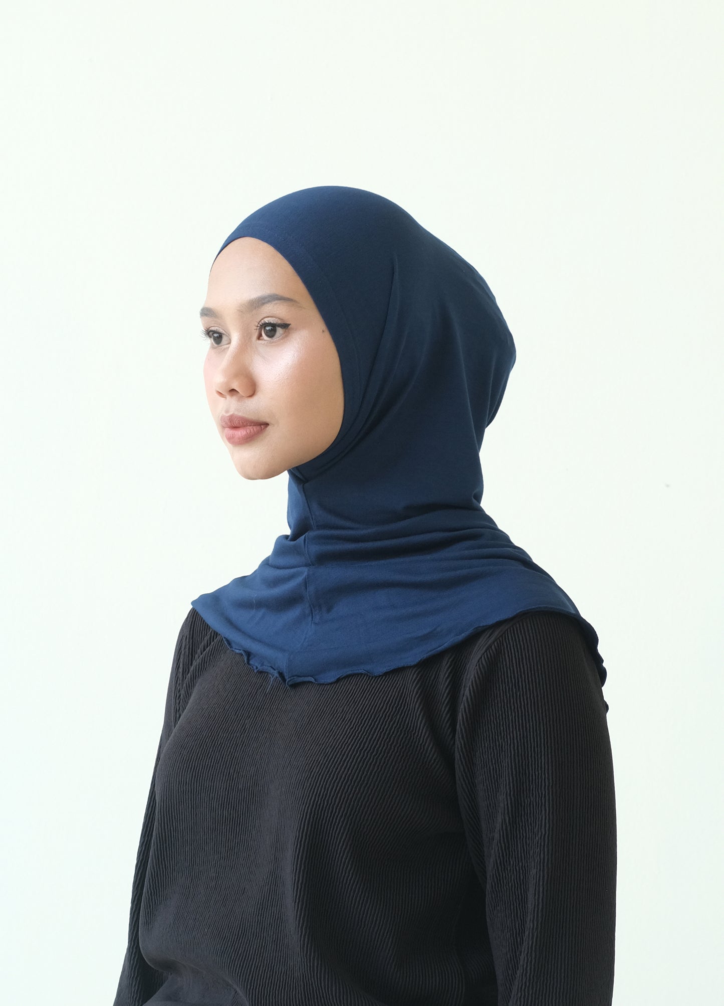 RASHAWL INNER HIJAB NO TALI NAVY