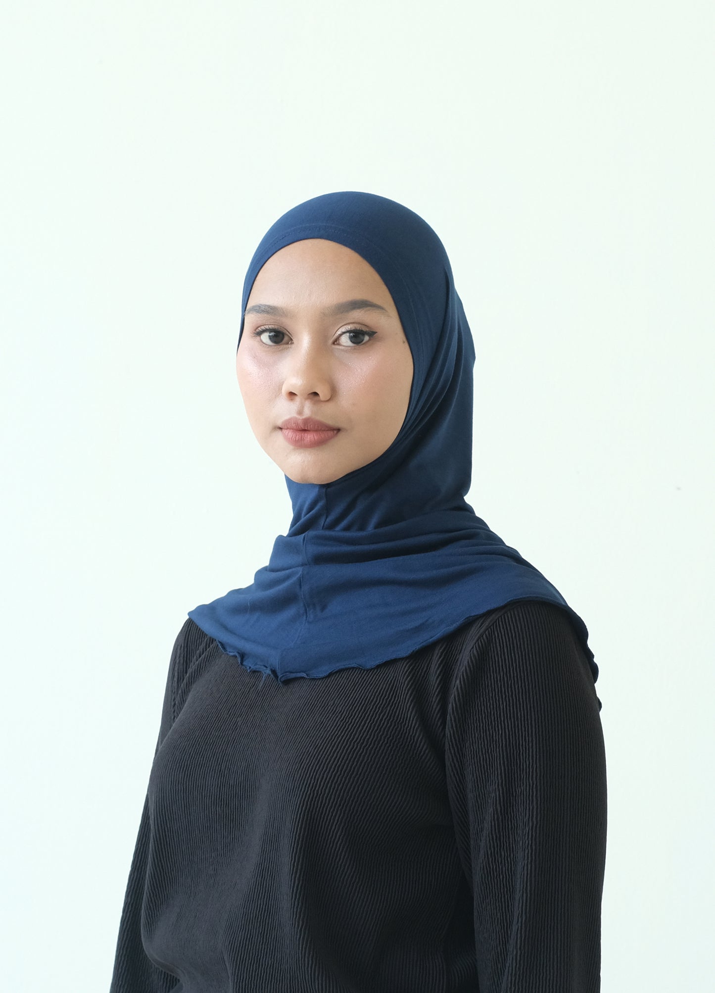 RASHAWL INNER HIJAB NO TALI NAVY