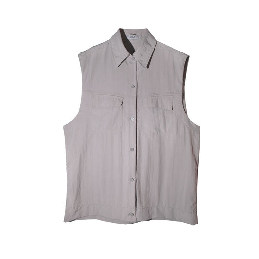 DAYCLOTH ISLAND SLEEVELESS JACKET GREY