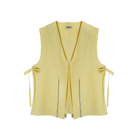 DAYCLOTH SEA VEST TEXTURED BUTTER YELLOW