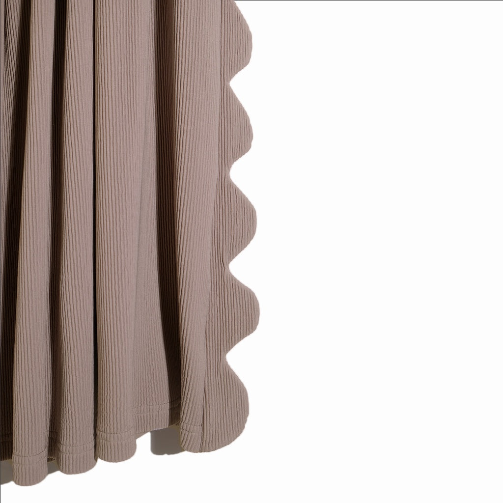 RASHAWL SHONAI DRAWSTRING SCALLOP SKIRT