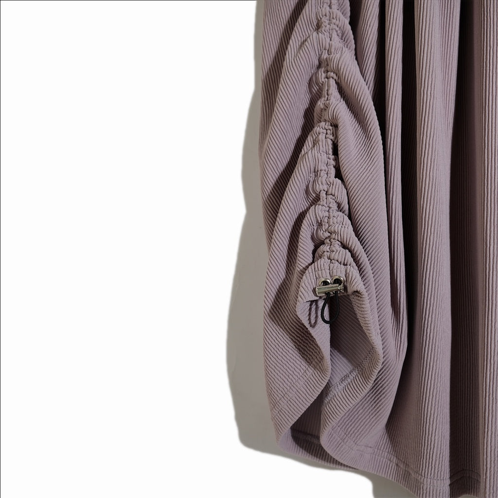 RASHAWL SHONAI DRAWSTRING SCALLOP SKIRT