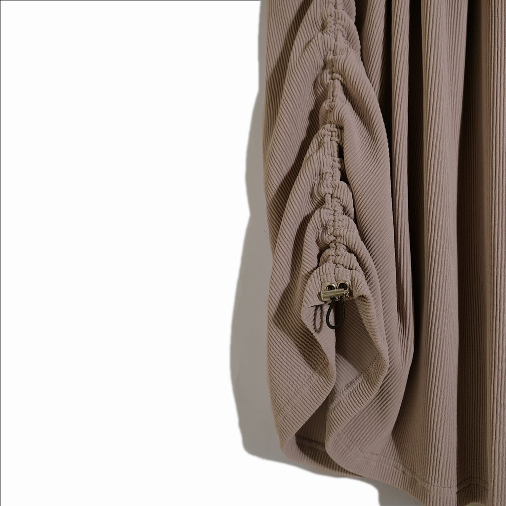 RASHAWL SHONAI DRAWSTRING SCALLOP SKIRT