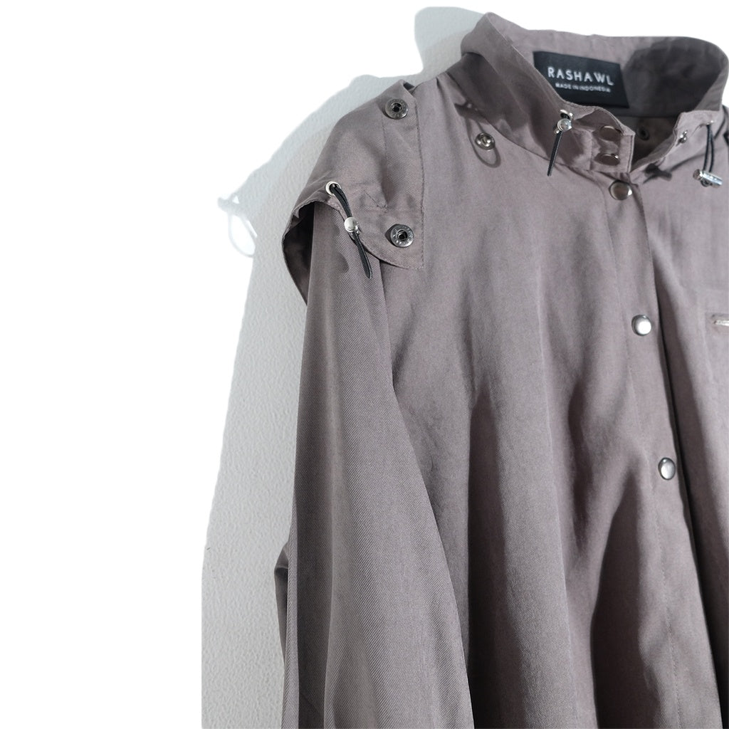 RASHAWL KUROBE LONG JACKET WITH HOODIE