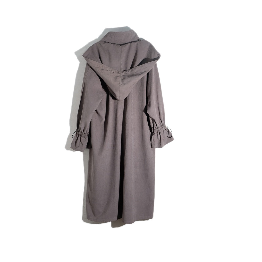 RASHAWL KUROBE LONG JACKET WITH HOODIE