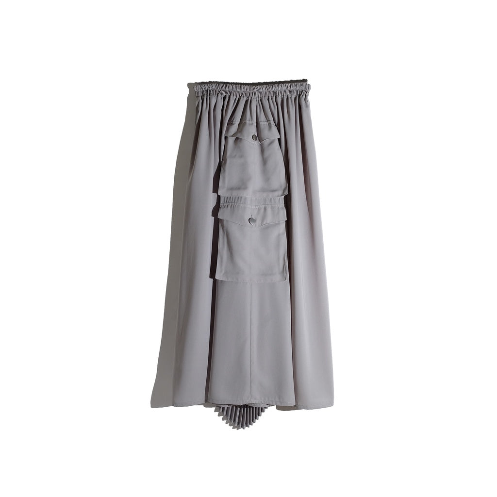 RASHAWL SHIRA LAYERED PLEATS SKIRT WITH POCKET