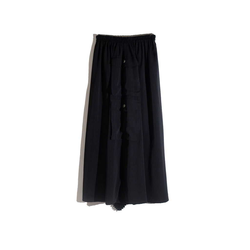 RASHAWL SHIRA LAYERED PLEATS SKIRT WITH POCKET
