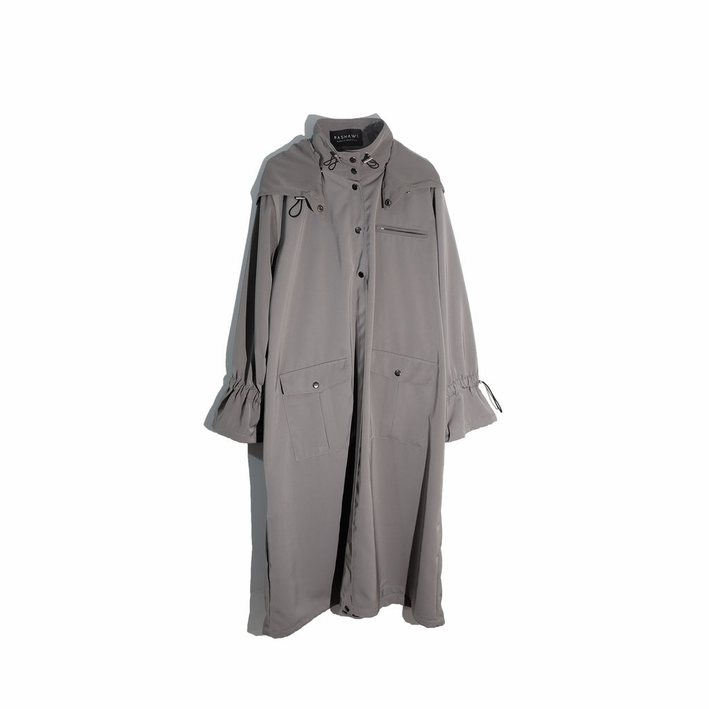 RASHAWL KUROBE LONG JACKET WITH HOODIE