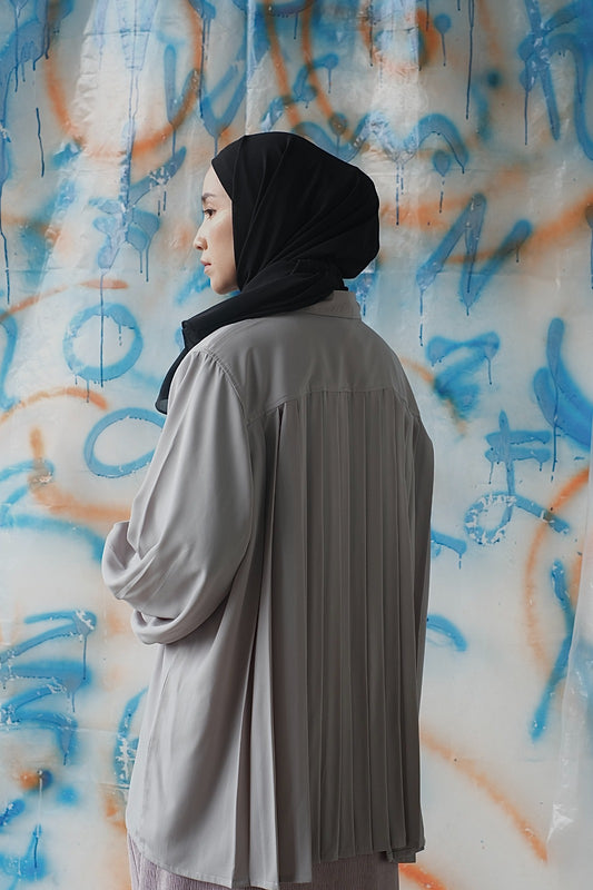 RASHAWL MONOBE DADDY SHIRT WITH PLEATS