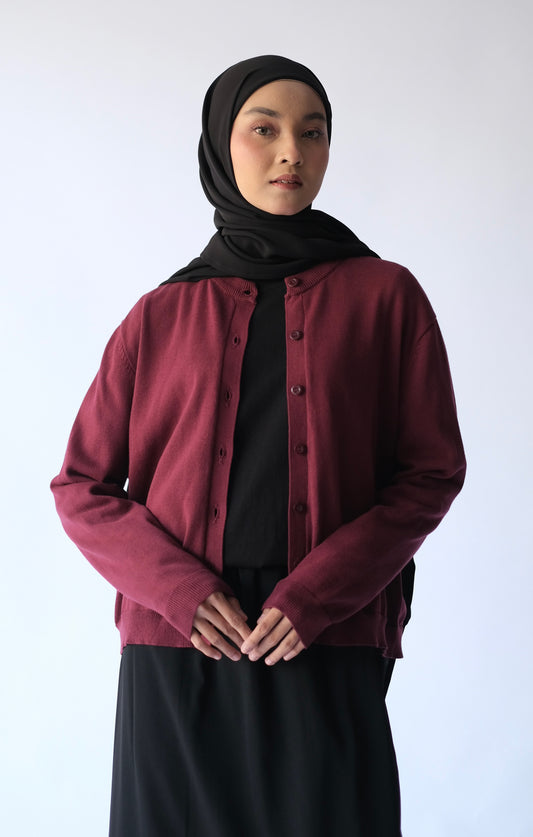 RASHAWL ROUND KNIT CARDIGAN